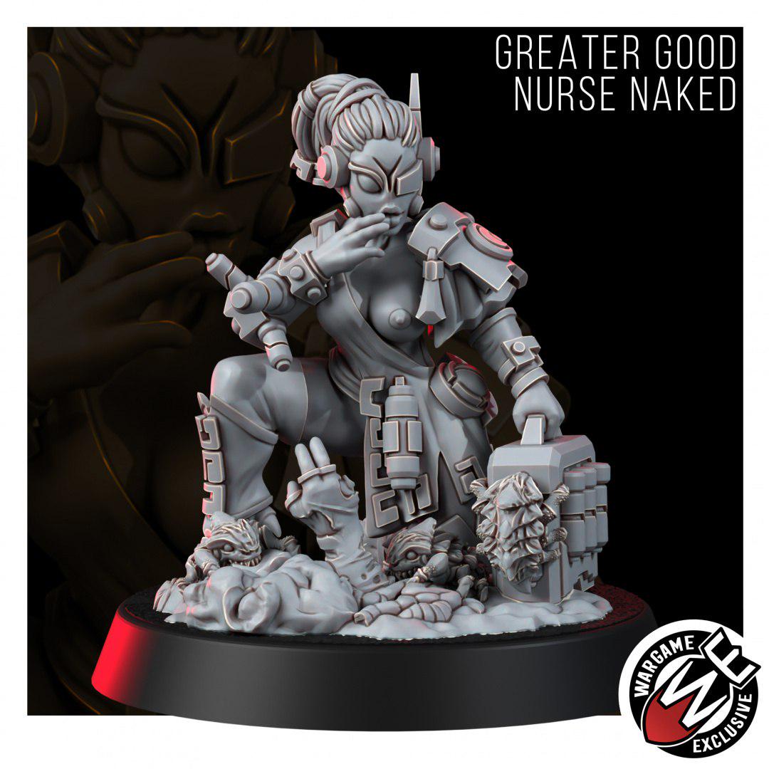 Greater Good Healer – T'au Empire Proxy, Wargame Exclusive – 3D printed 16K resin miniature – photo 9 of 9