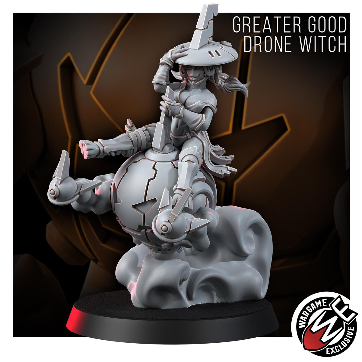 Greater Good Drone Witch – T'au Empire Proxy, Wargame Exclusive – 3D printed 16K resin miniature – photo 4 of 6