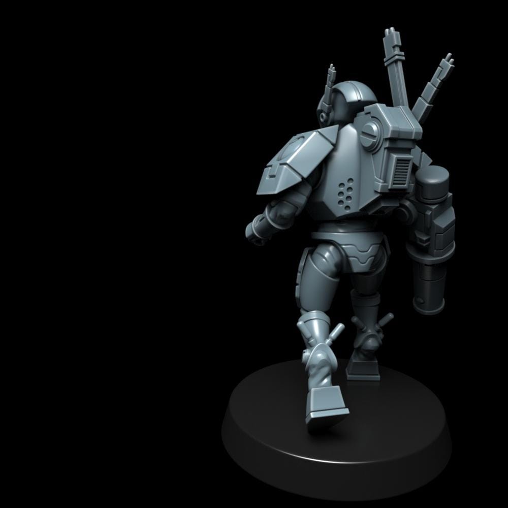 Greater Good EX15 Stealth Suits – T'au Empire Proxy, Wargame Exclusive – 3D printed 16K resin miniature – photo 6 of 6