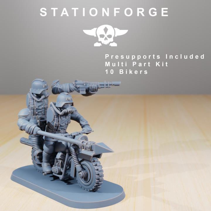 Grimguard Death Bikers – Astra Militarum Proxy