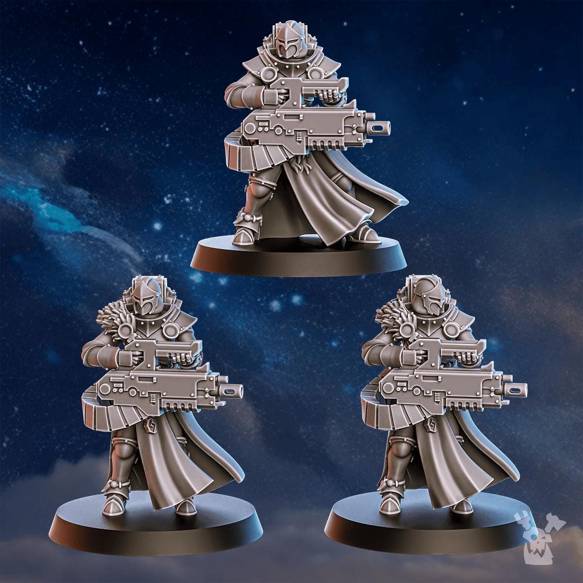White Fangs Hunters Squad x20 – Warhammer 40k Compatible Miniature, DakkaDakka – 16K resin miniature – photo 6 of 10