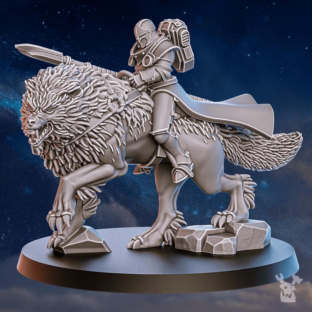Stormpride Wolf Riders – Space Wolves Proxy, DakkaDakka – 3D printed 16K resin miniature – photo 3 of 10