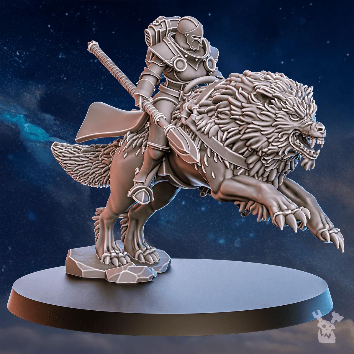 Stormpride Wolf Riders – Space Wolves Proxy, DakkaDakka – 3D printed 16K resin miniature – photo 7 of 10