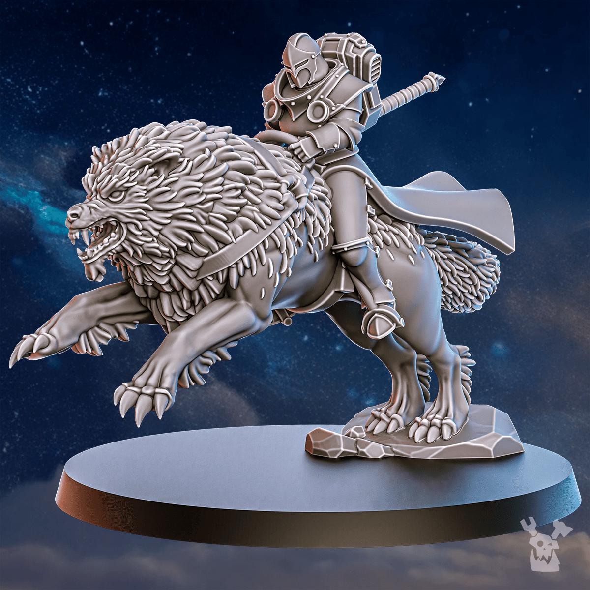 Stormpride Wolf Riders – Space Wolves Proxy, DakkaDakka – 3D printed 16K resin miniature – photo 8 of 10