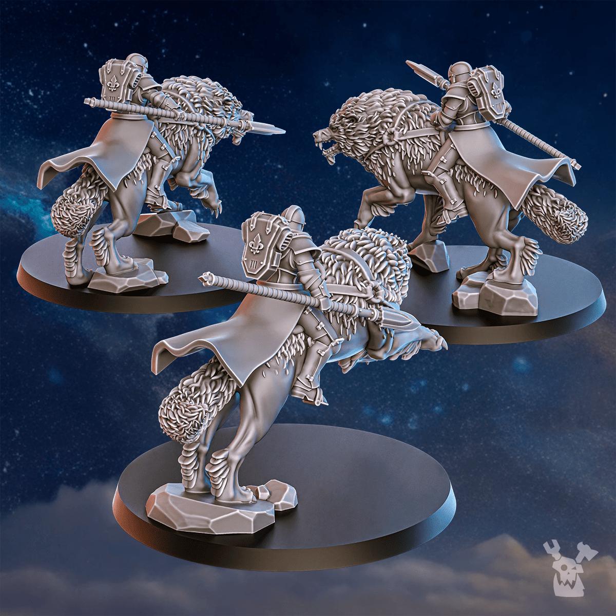 Stormpride Wolf Riders – Space Wolves Proxy, DakkaDakka – 3D printed 16K resin miniature – photo 10 of 10