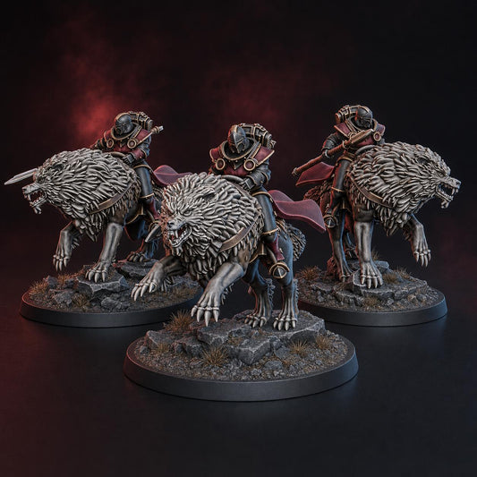 Stormpride Wolf Riders – Space Wolves Proxy, DakkaDakka – 3D printed 16K resin miniature – main photo