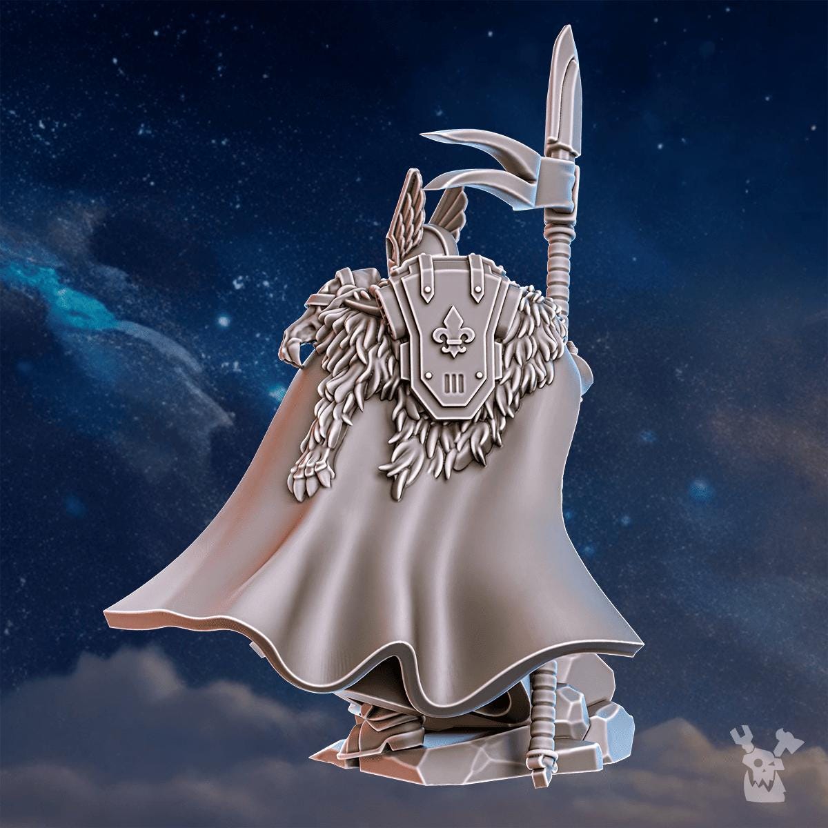 Tribe Warmaster Elza – Warhammer 40k Compatible Miniature, DakkaDakka – 3D printed 16K resin miniature – photo 9 of 10