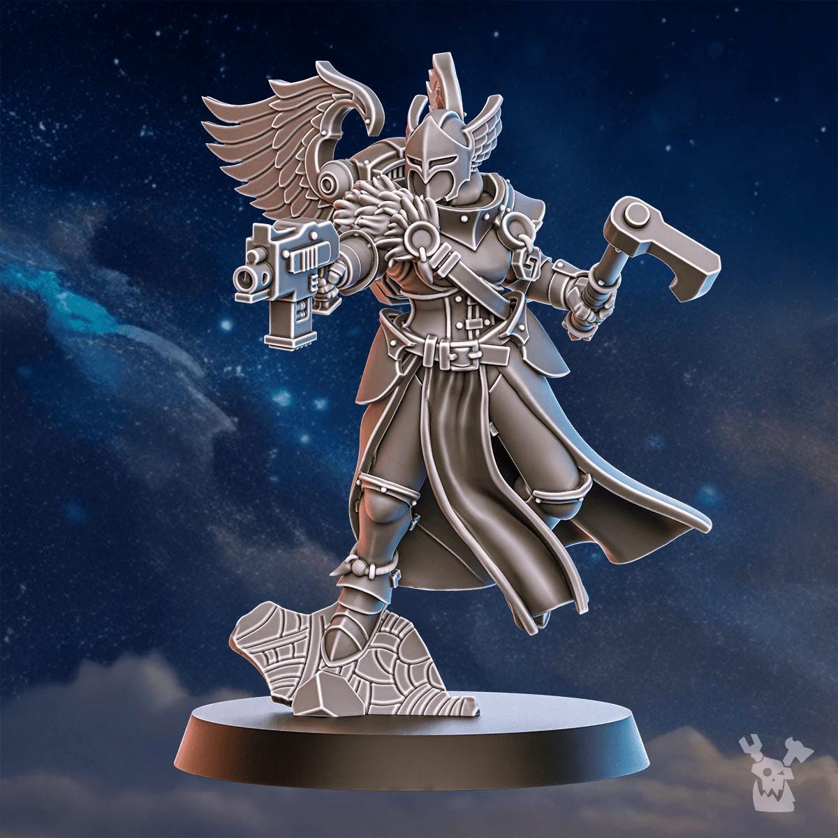 Valkyries Squad x5 – Space Wolves Proxy, DakkaDakka – 3D printed 16K resin miniature – photo 5 of 10