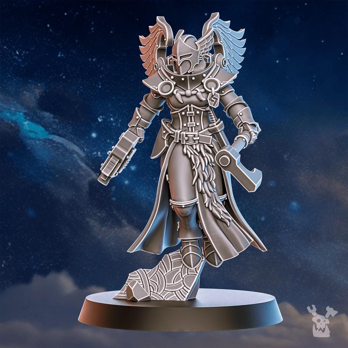 Valkyries Squad x5 – Space Wolves Proxy, DakkaDakka – 3D printed 16K resin miniature – photo 7 of 10