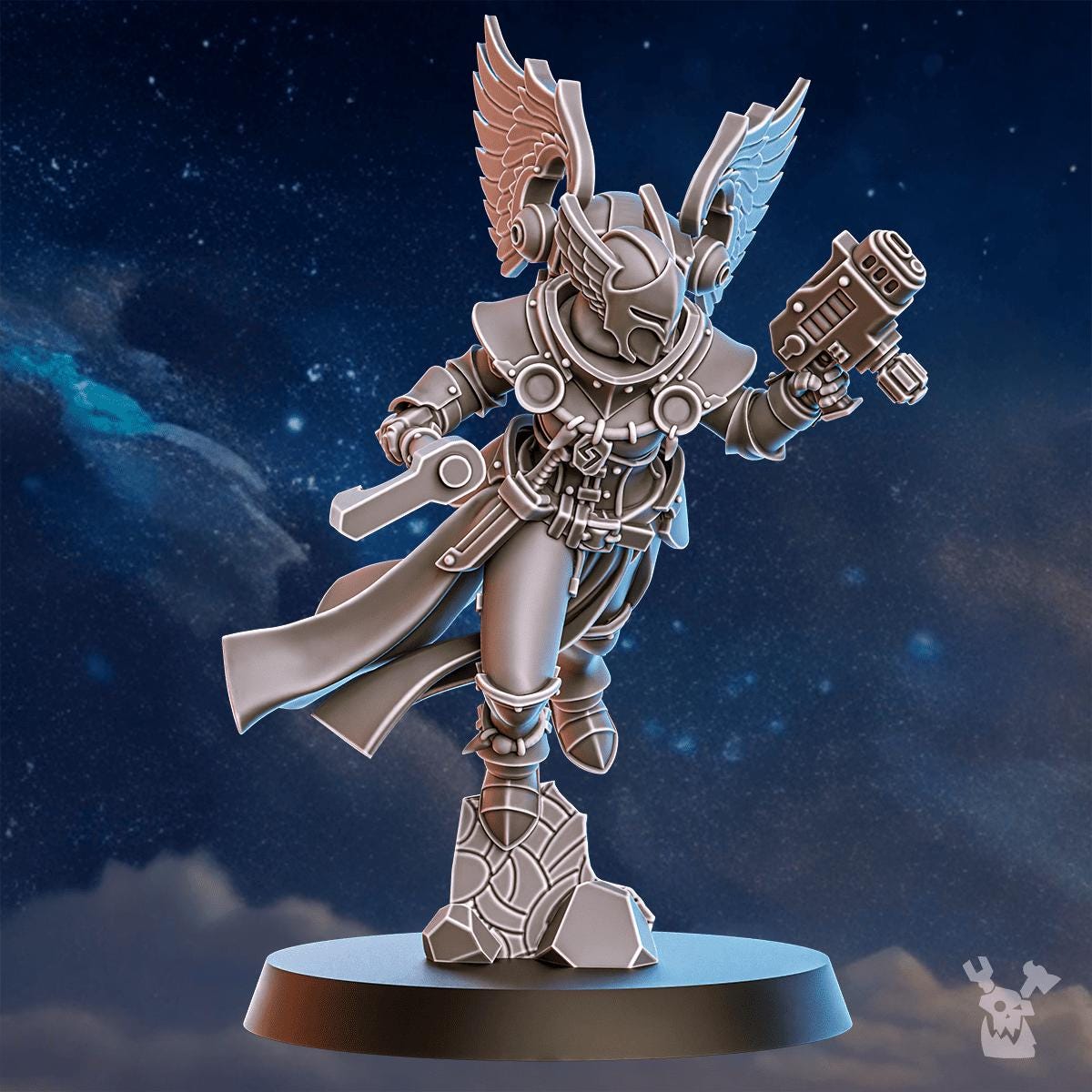Valkyries Squad x5 – Space Wolves Proxy, DakkaDakka – 3D printed 16K resin miniature – photo 8 of 10