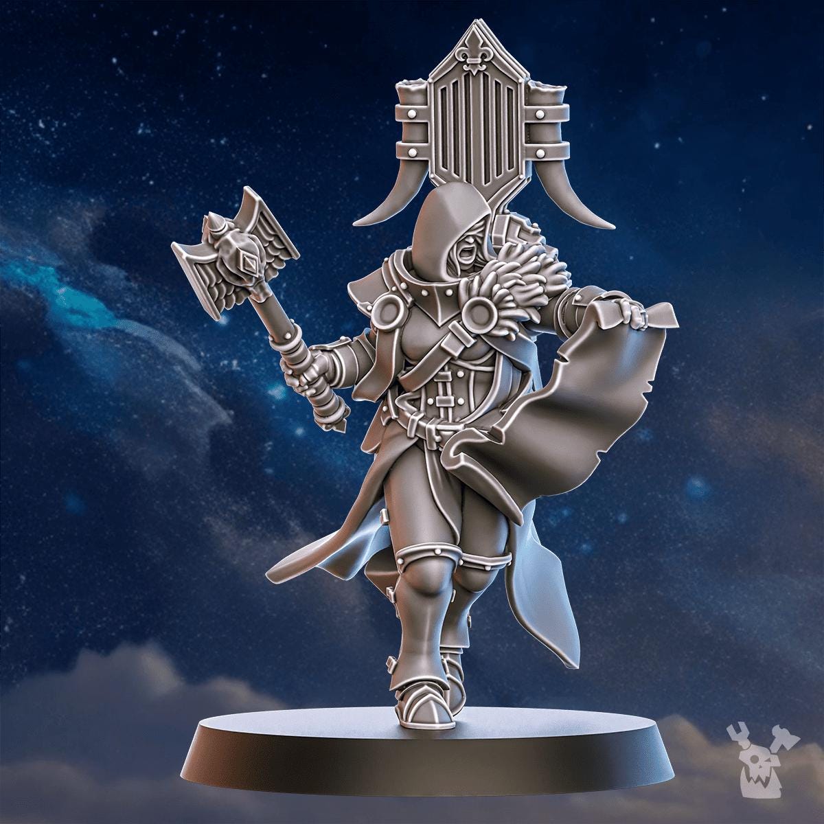 Stormpride Pride Caller – Space Wolves Proxy, DakkaDakka – 3D printed 16K resin miniature – photo 2 of 9