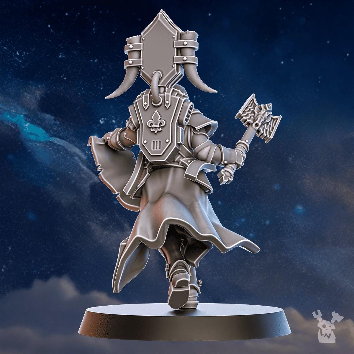Stormpride Pride Caller – Space Wolves Proxy, DakkaDakka – 3D printed 16K resin miniature – photo 4 of 9