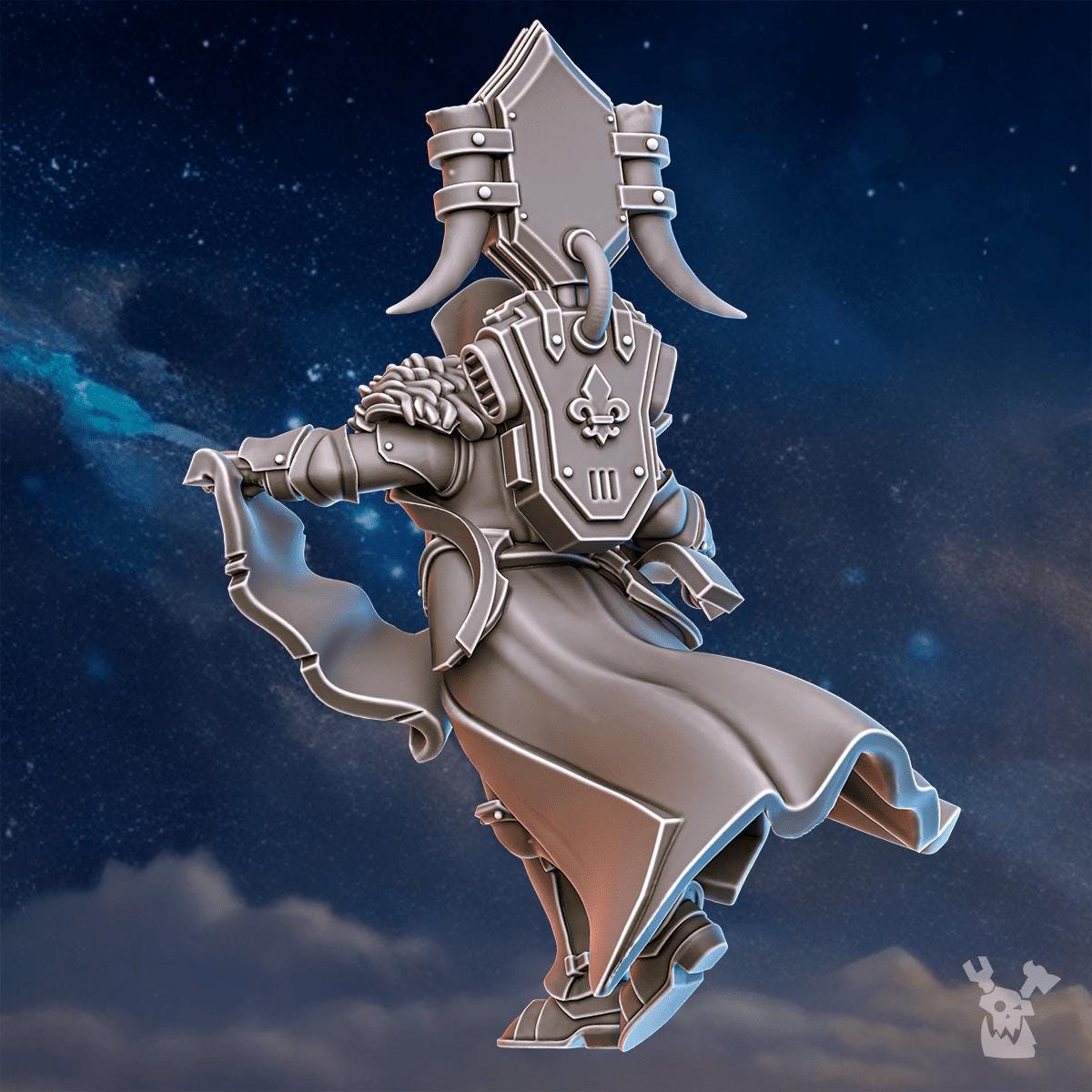 Stormpride Pride Caller – Space Wolves Proxy, DakkaDakka – 3D printed 16K resin miniature – photo 7 of 9