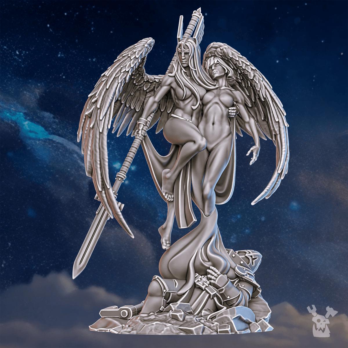 Valkyries Warmaster Air – Space Wolves Proxy, DakkaDakka – 3D printed 16K resin miniature – photo 6 of 9