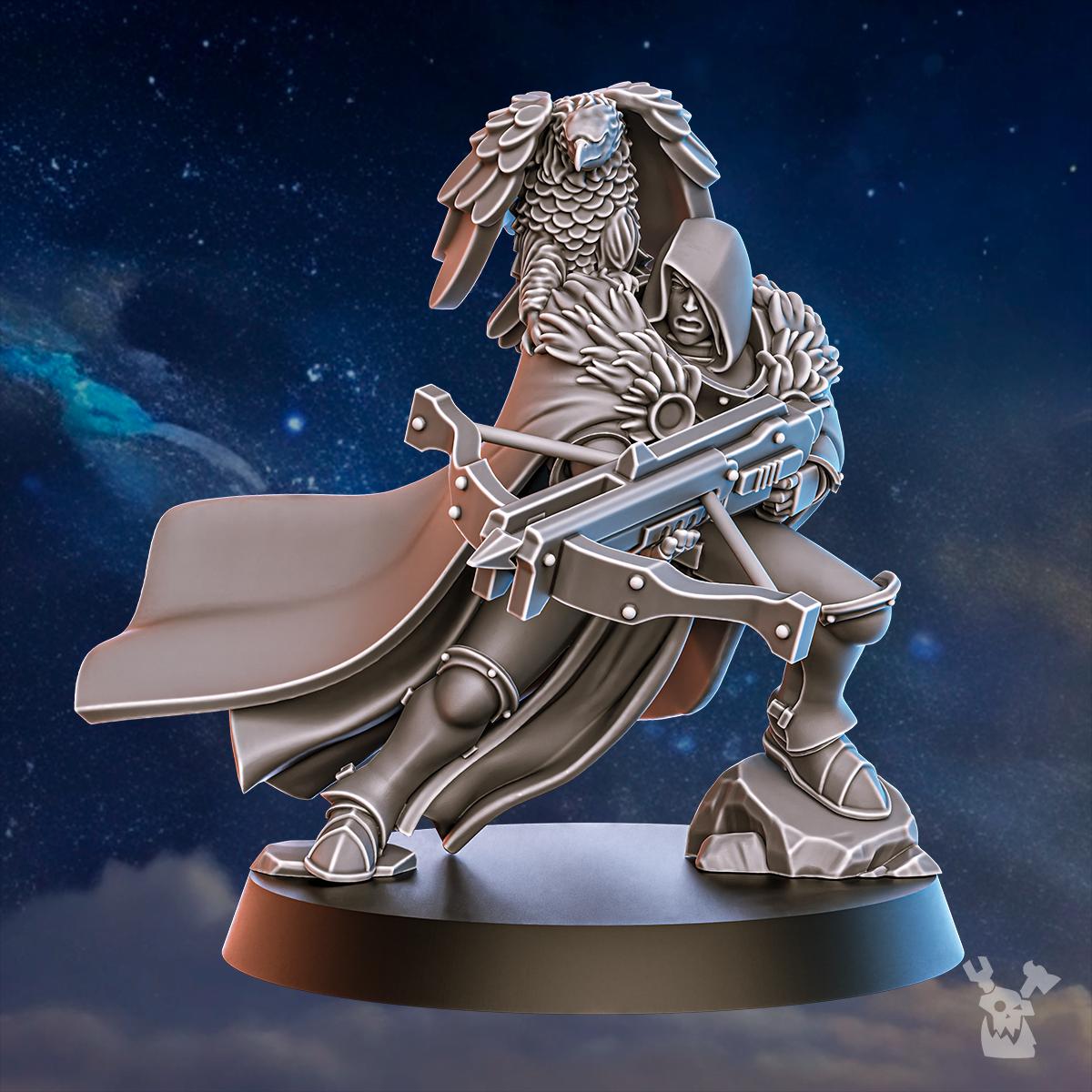 Blackhide Tribe Archer – Warhammer 40k Compatible Miniature, DakkaDakka – 3D printed 16K resin miniature – photo 4 of 7