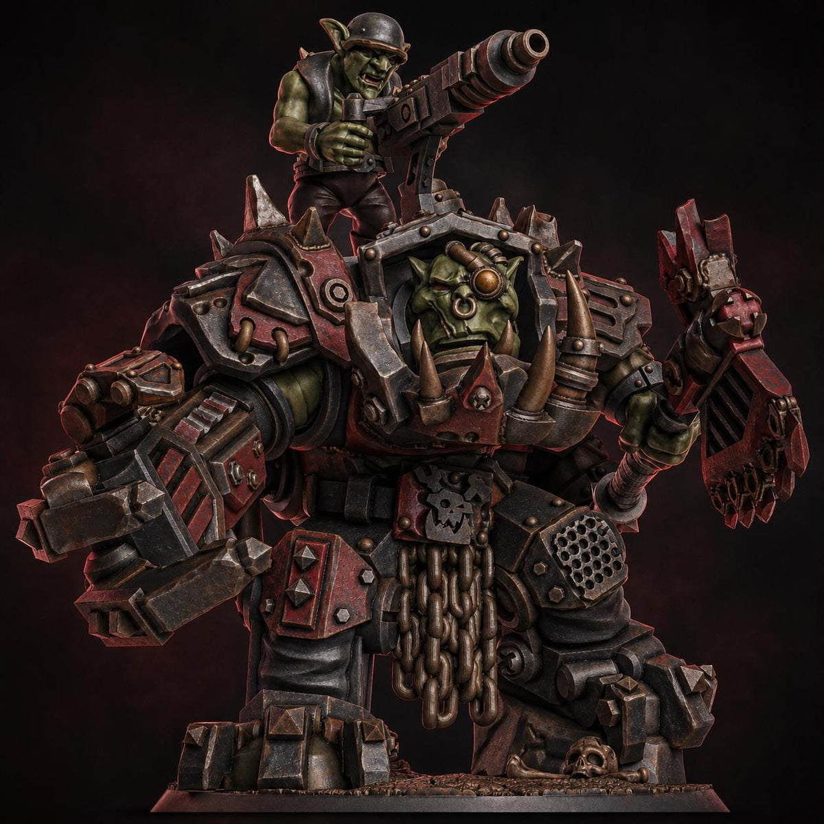 Da Arma Boss – Ork Proxy, DakkaDakka – 3D printed 16K resin miniature – main photo