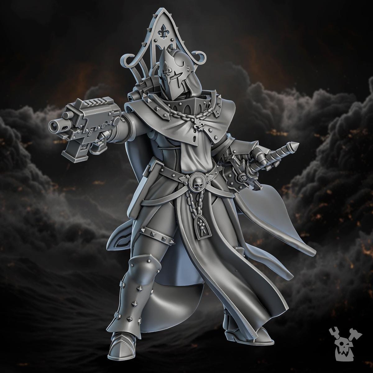 Sister Of Guilt – Adepta Sororitas Proxy, DakkaDakka – 3D printed 16K resin miniature – photo 3 of 7