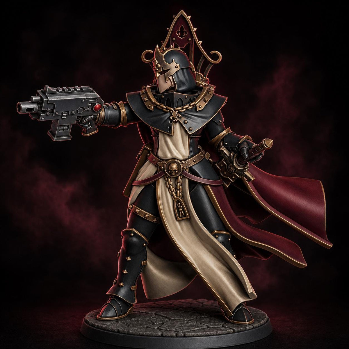 Sister Of Guilt – Adepta Sororitas Proxy, DakkaDakka – 3D printed 16K resin miniature – main photo