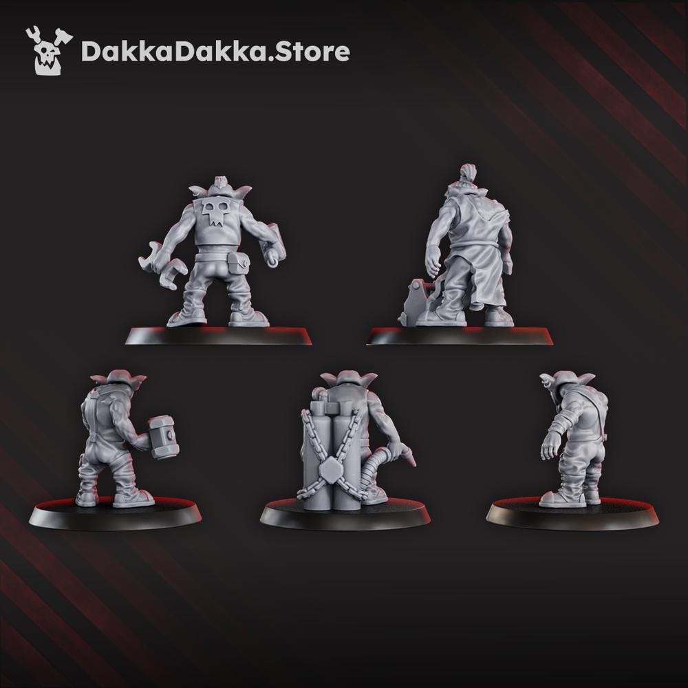 Gobbo Squad – Ork Proxy, DakkaDakka – 3D printed 16K resin miniature – photo 3 of 4