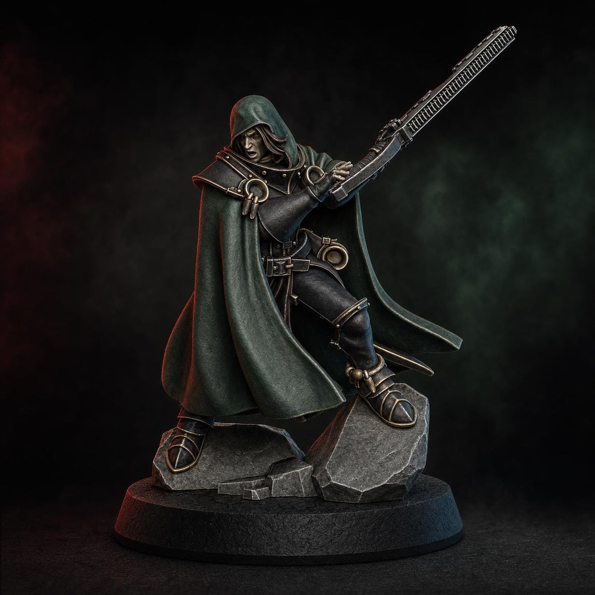 Blackhide Tribe Berserker – Warhammer 40k Compatible Miniature, DakkaDakka – 3D printed 16K resin miniature – main photo