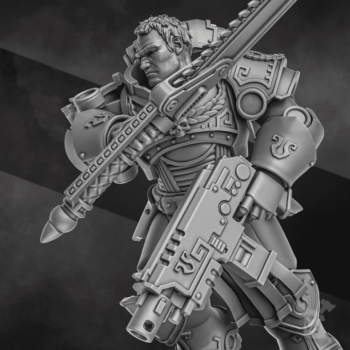 Caelus – Warhammer 40k Compatible Miniature, DakkaDakka – 3D printed 16K resin miniature – photo 2 of 6