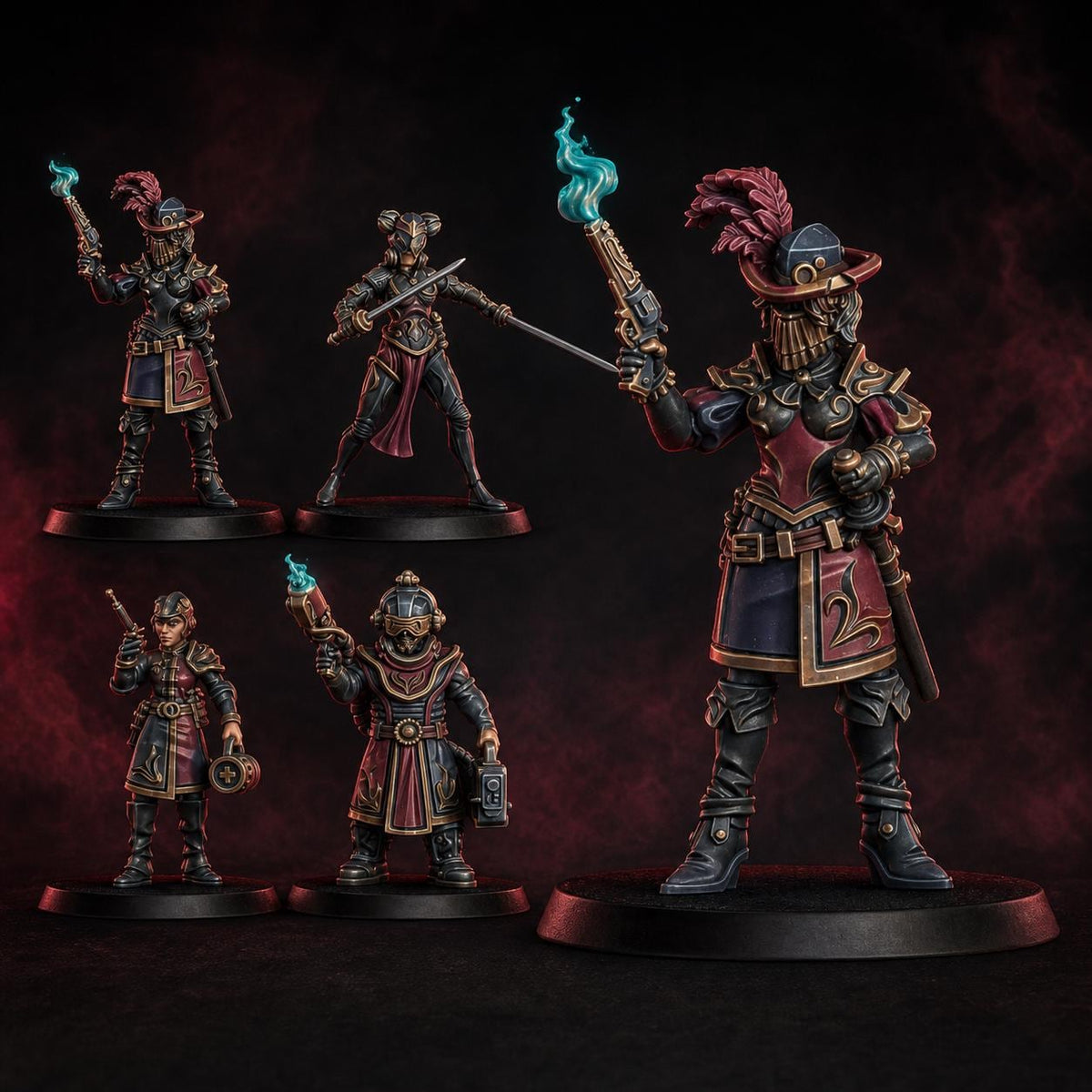 The Dashing Nebula Syndicate – Warhammer 40k Compatible Miniature, DakkaDakka – 3D printed 16K resin miniature – main photo