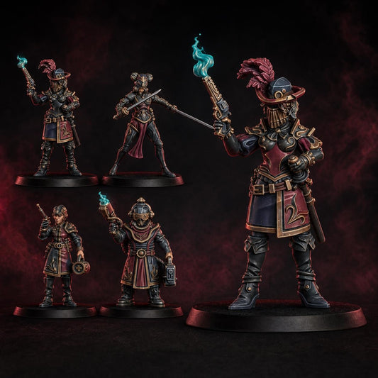 The Dashing Nebula Syndicate – Warhammer 40k Compatible Miniature, DakkaDakka – 3D printed 16K resin miniature – main photo