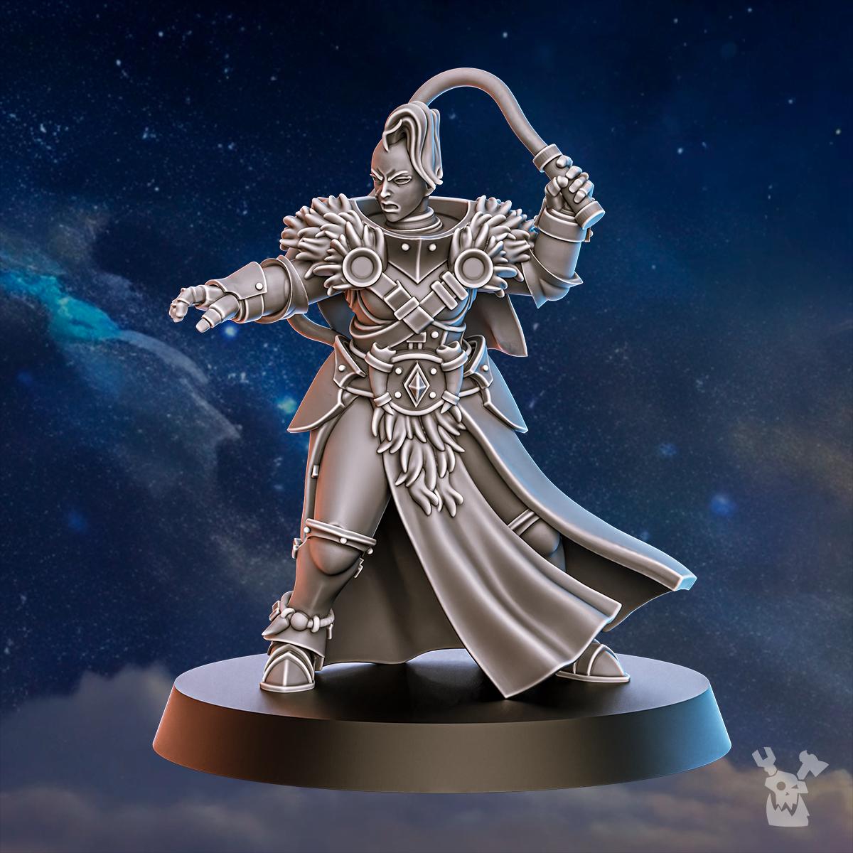 Blackhide Tribe Beastmaster – Warhammer 40k Compatible Miniature, DakkaDakka – 3D printed 16K resin miniature – photo 4 of 5