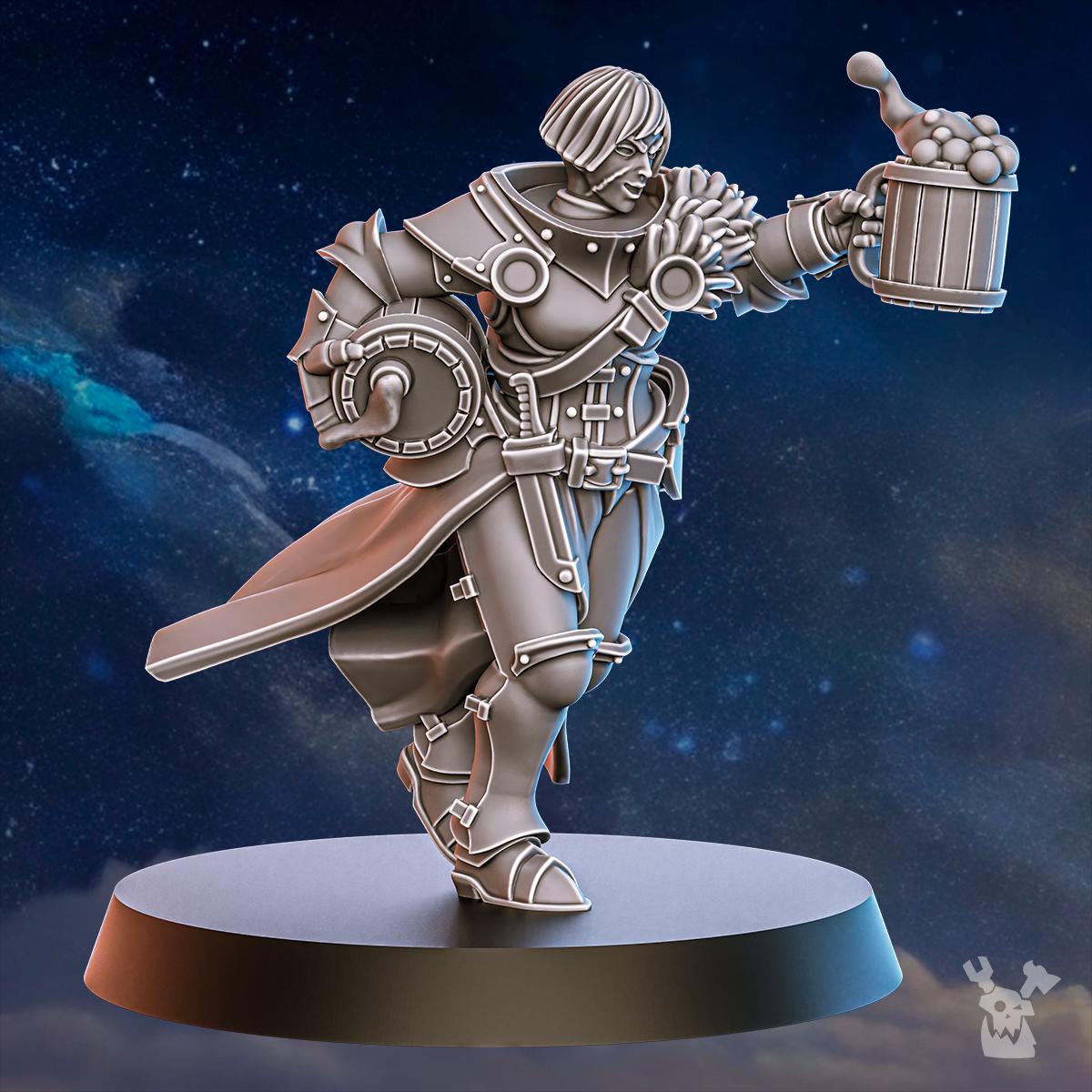 Blackhide Tribe Brewmaster – Warhammer 40k Compatible Miniature, DakkaDakka – 3D printed 16K resin miniature – photo 4 of 5