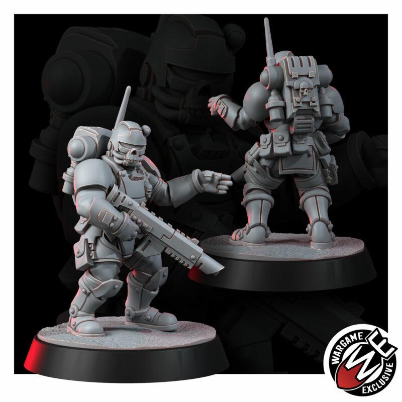 Imperial Urban Storm Squad – Space Marines Proxy, Wargame Exclusive – 3D printed 16K resin miniature – photo 2 of 10