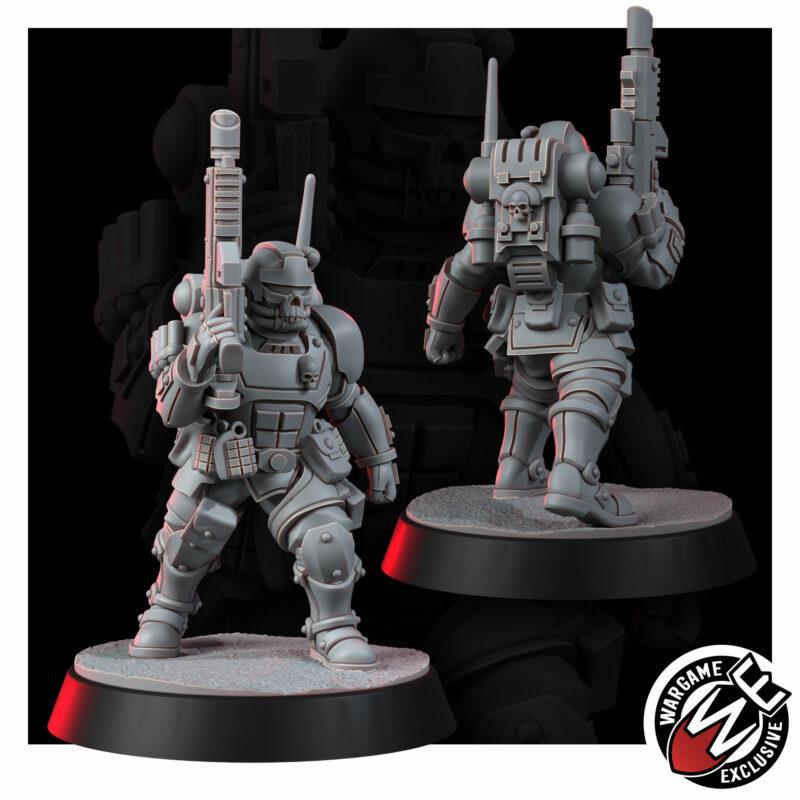 Imperial Urban Storm Squad – Space Marines Proxy, Wargame Exclusive – 3D printed 16K resin miniature – photo 3 of 10