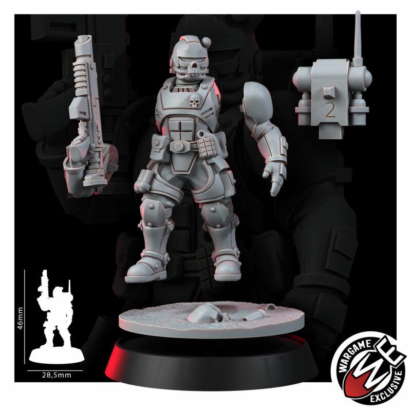 Imperial Urban Storm Squad – Space Marines Proxy, Wargame Exclusive – 3D printed 16K resin miniature – photo 6 of 10
