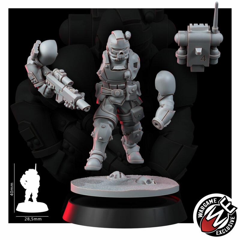 Imperial Urban Storm Squad – Space Marines Proxy, Wargame Exclusive – 3D printed 16K resin miniature – photo 8 of 10