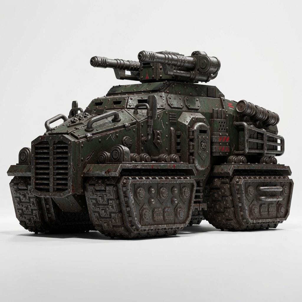 Heavy Armored Assault Vehicle – Space Marines Proxy, Wargame Exclusive – 3D printed 16K resin miniature – main photo