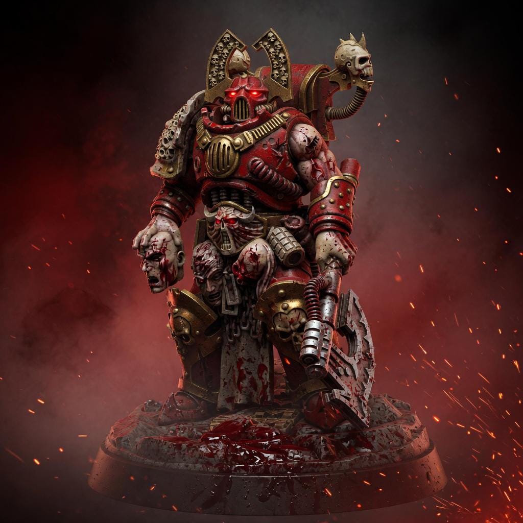 Red Butchers – Space Marines Proxy, Wargame Exclusive – 3D printed 16K resin miniature – main photo