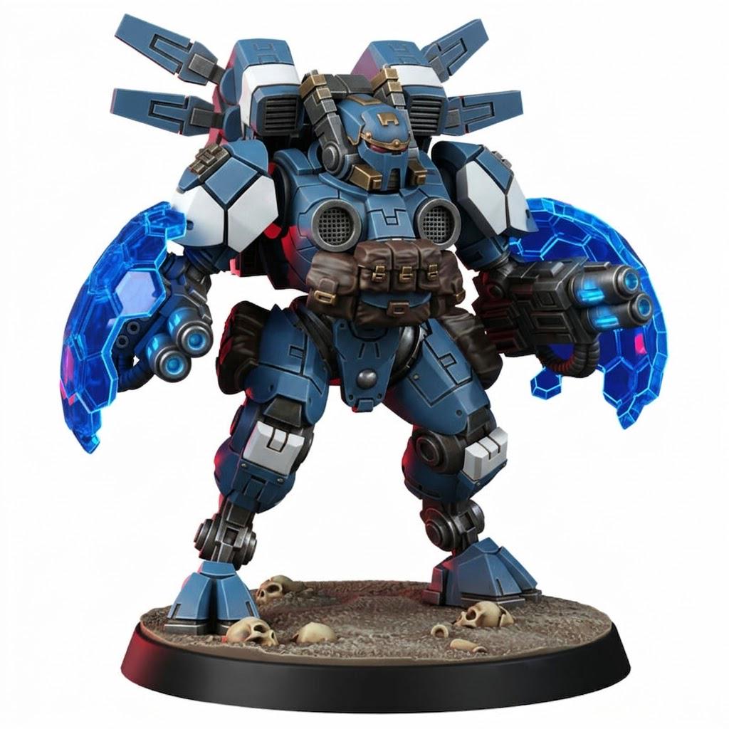 Horizon Battlesuit – T'au Empire Proxy, Wargame Exclusive – 3D printed 16K resin miniature – photo 8 of 8