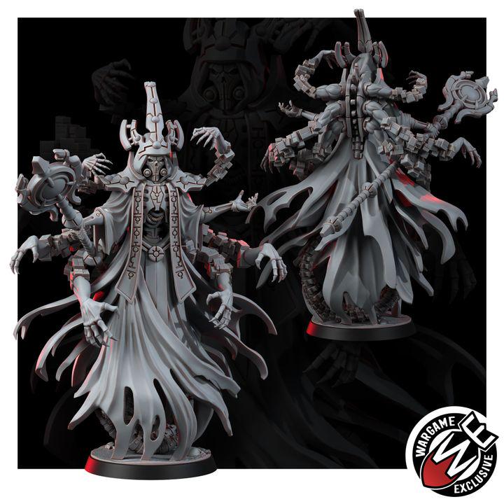 Necrocyborg Void Illusionist – Necrons Proxy, Wargame Exclusive – 3D printed 16K resin miniature – photo 3 of 5
