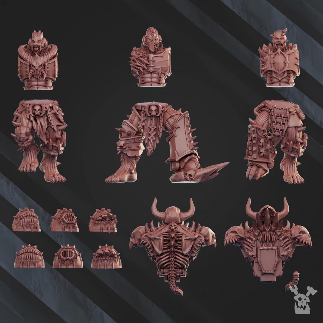 Cursed Bone Shredders Squad – Chaos Proxy, DakkaDakka – 3D printed 16K resin miniature – photo 14 of 15