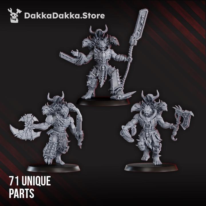 Cursed Bone Shredders Squad – Chaos Proxy, DakkaDakka – 3D printed 16K resin miniature – photo 5 of 15