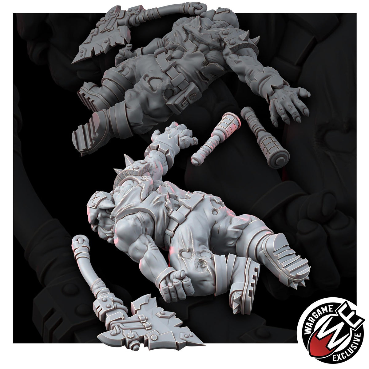 Ork Corpses Battlefield Set – Ork Proxy, Wargame Exclusive – 3D printed 16K resin miniature – photo 5 of 12