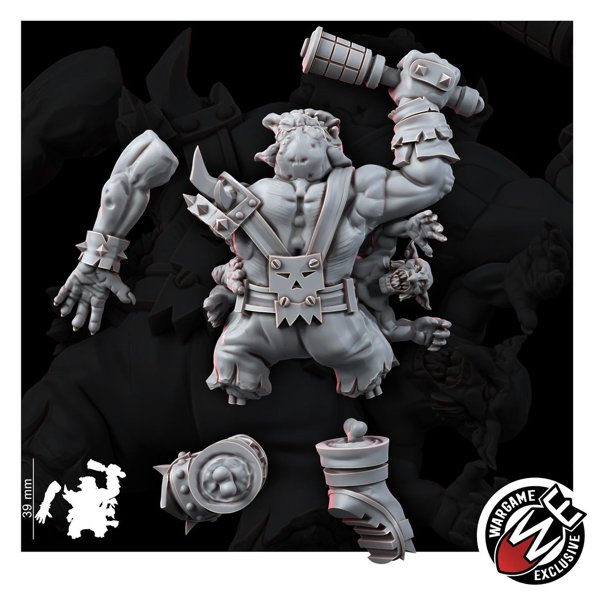 Ork Corpses Battlefield Set – Ork Proxy, Wargame Exclusive – 3D printed 16K resin miniature – photo 10 of 12
