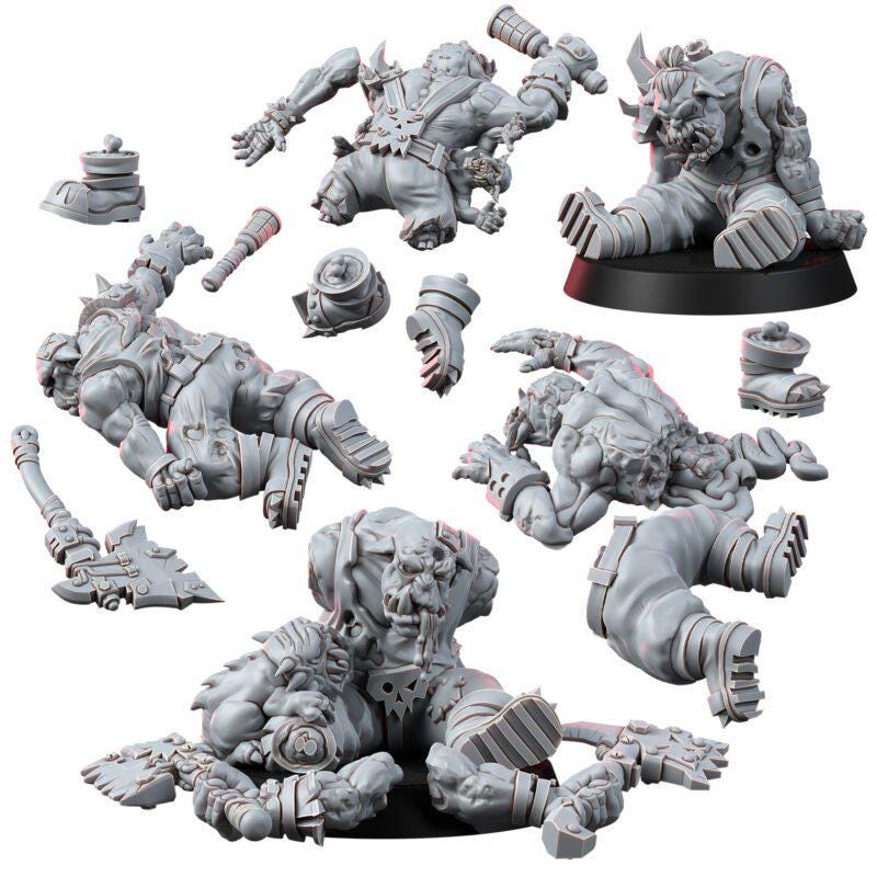 Ork Corpses Battlefield Set – Ork Proxy, Wargame Exclusive – 3D printed 16K resin miniature – photo 2 of 12