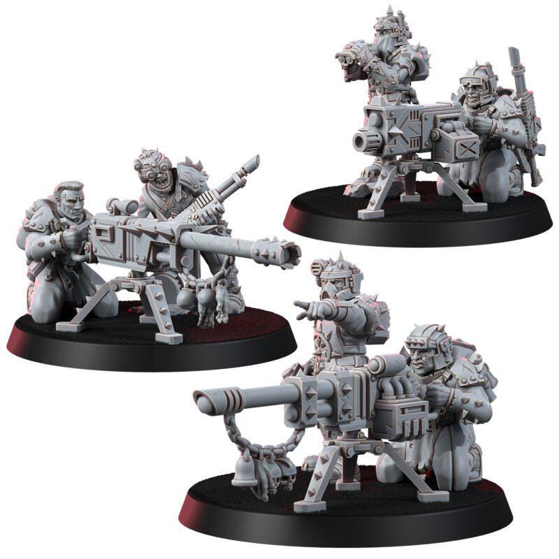 Chaos Renegades Of Pain Agony Weapon Team – Chaos Proxy, Wargame Exclusive – 3D printed 16K resin miniature – photo 2 of 9