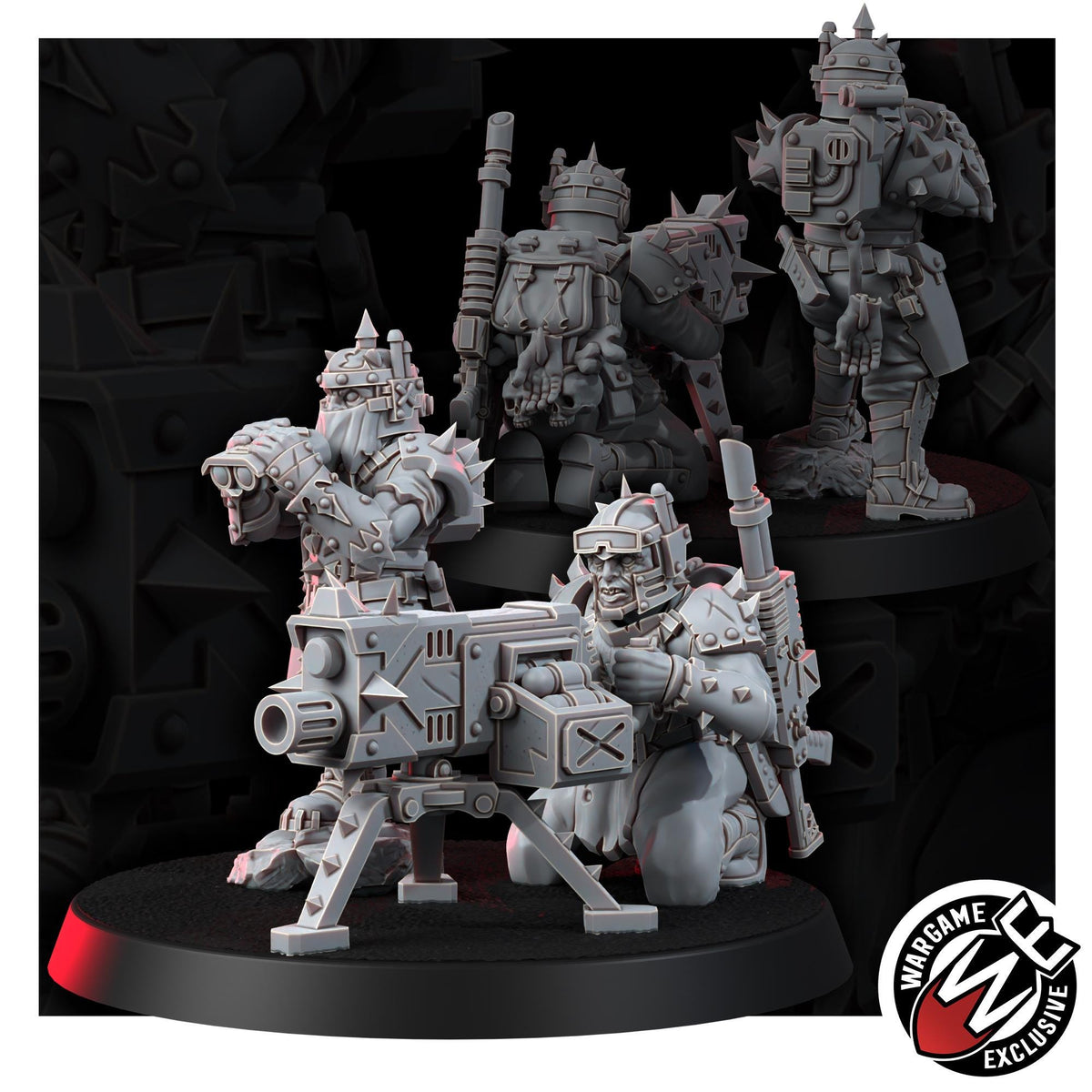 Chaos Renegades Of Pain Agony Weapon Team – Chaos Proxy, Wargame Exclusive – 3D printed 16K resin miniature – photo 5 of 9