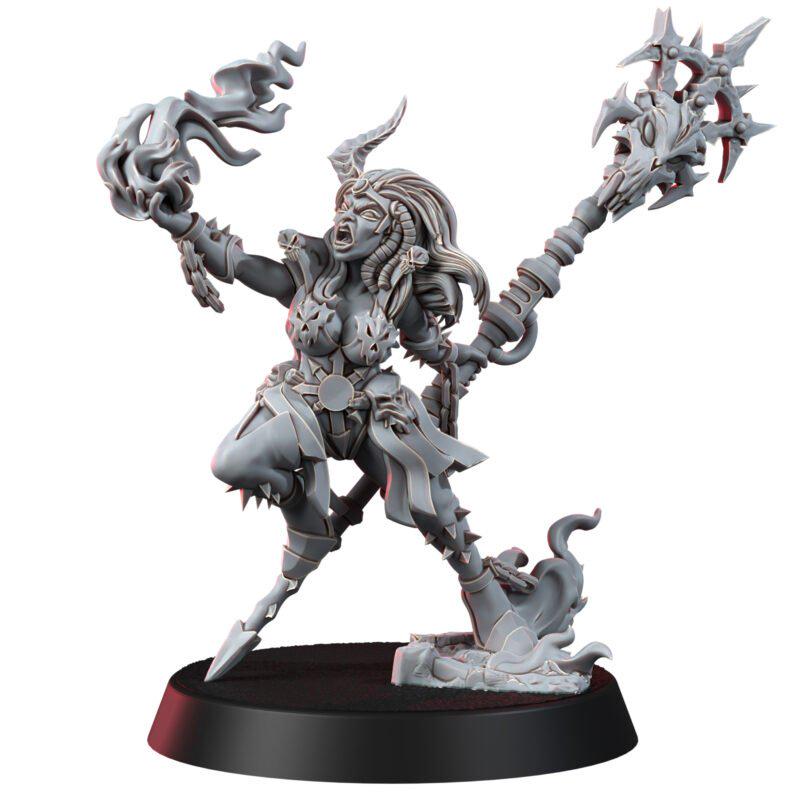 Chaos Renegades Of Pain Cursed Witchcaster – Chaos Proxy, Wargame Exclusive – 3D printed 16K resin miniature – photo 3 of 7
