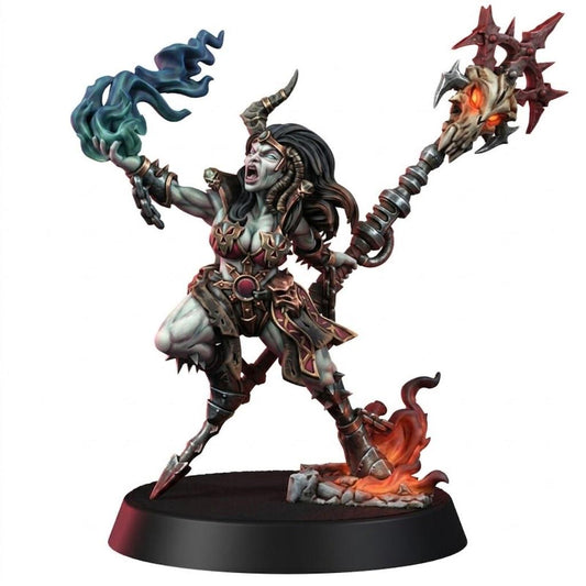 Chaos Renegades Of Pain Cursed Witchcaster – Chaos Proxy, Wargame Exclusive – 3D printed 16K resin miniature – main photo