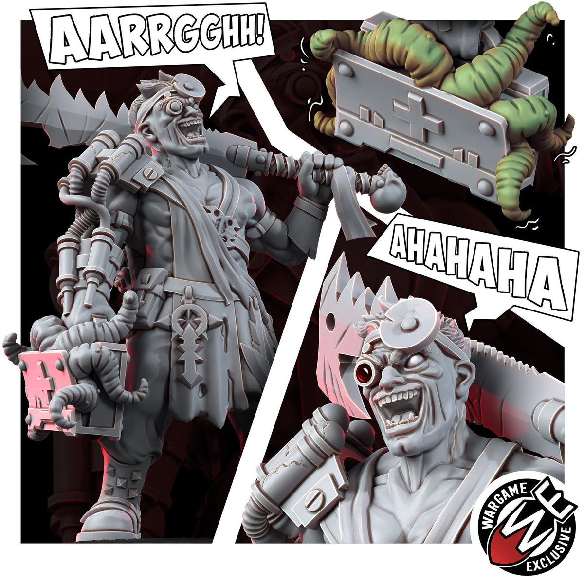 Chaos Renegades Doctor – Chaos Proxy, Wargame Exclusive – 3D printed 16K resin miniature – photo 8 of 8