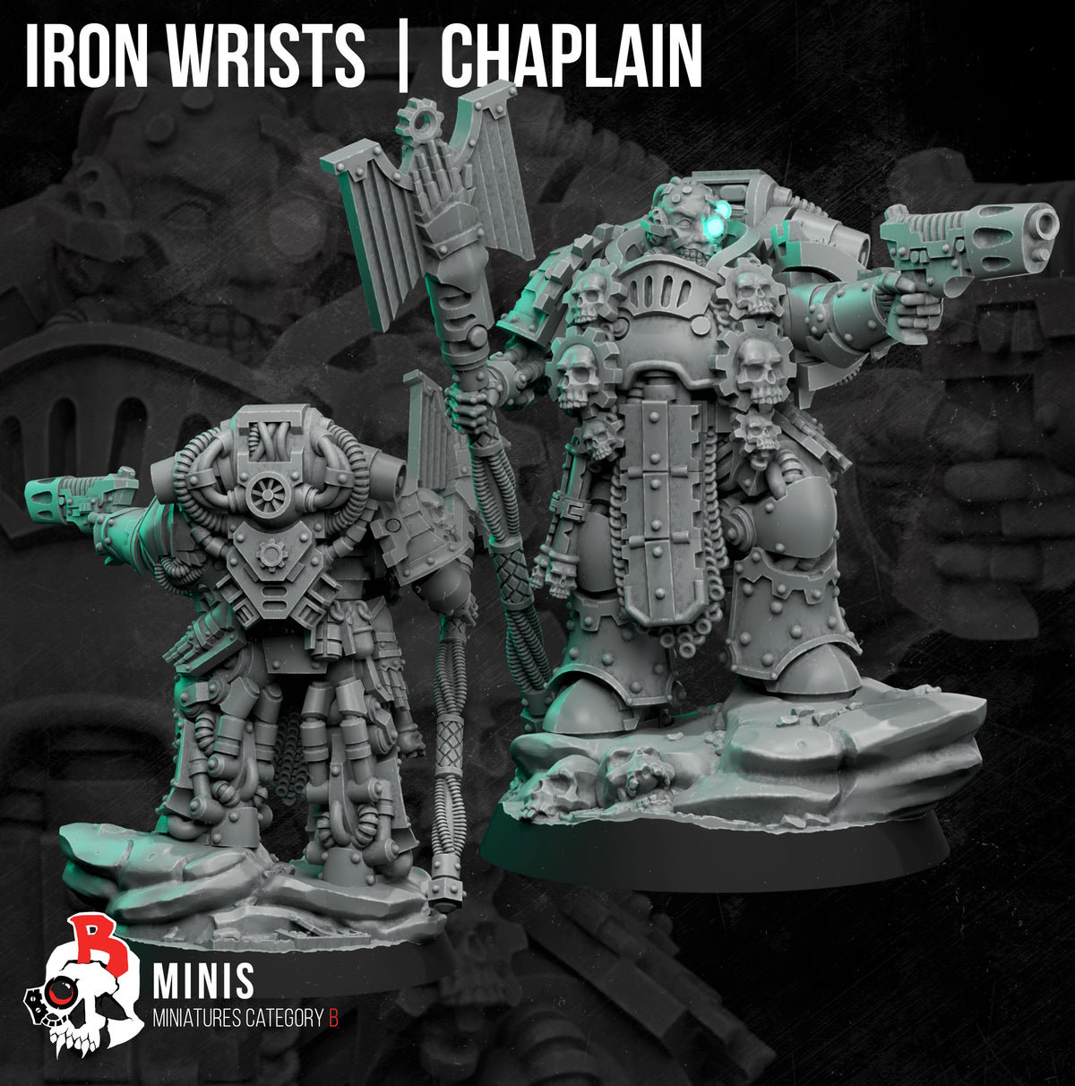 Chaos Renegades Iron Wrists Commander – Chaos Proxy, Wargame Exclusive – 3D printed 16K resin miniature – photo 5 of 5
