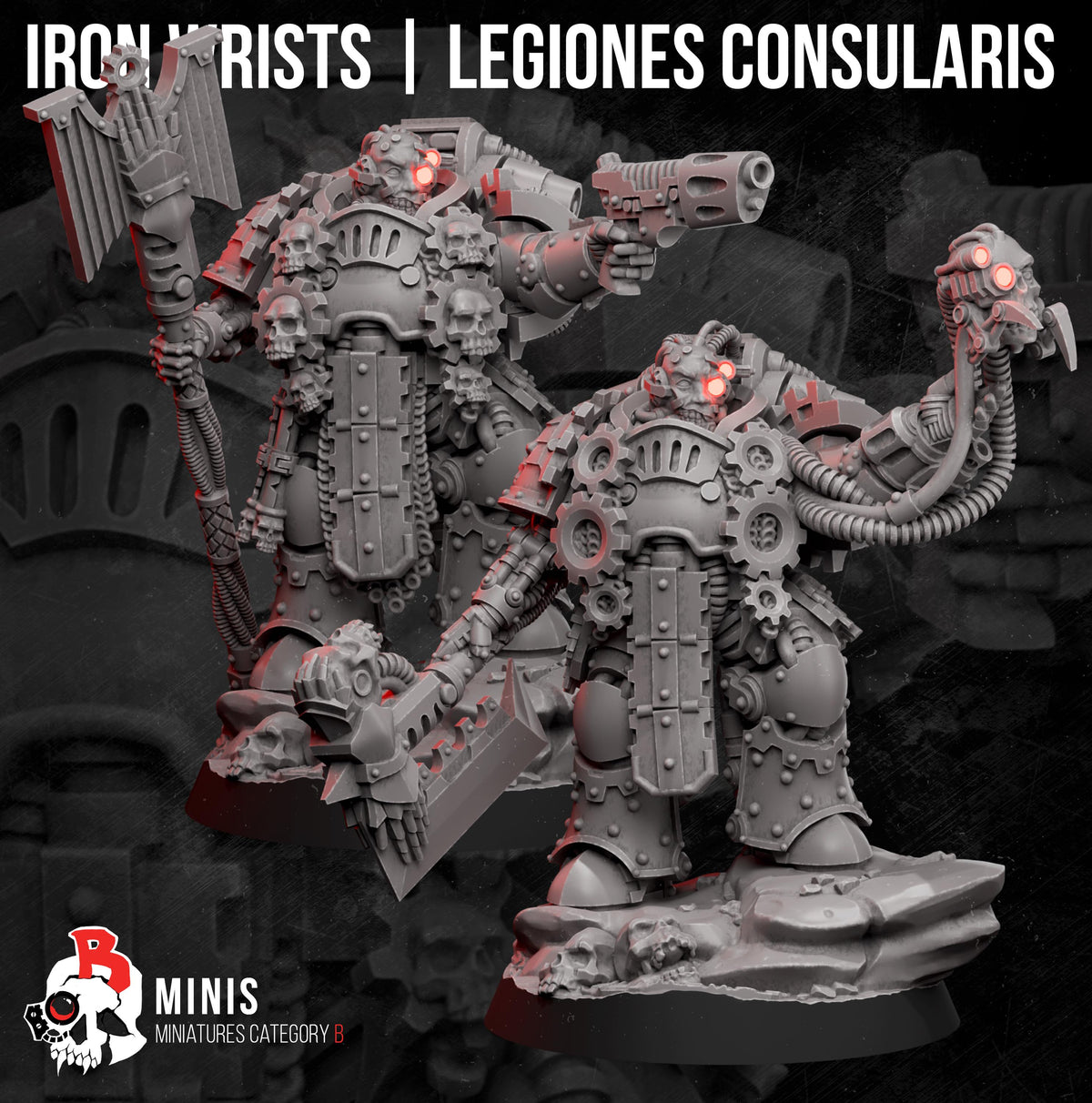 Chaos Renegades Iron Wrists Commander – Chaos Proxy, Wargame Exclusive – 3D printed 16K resin miniature – photo 4 of 5
