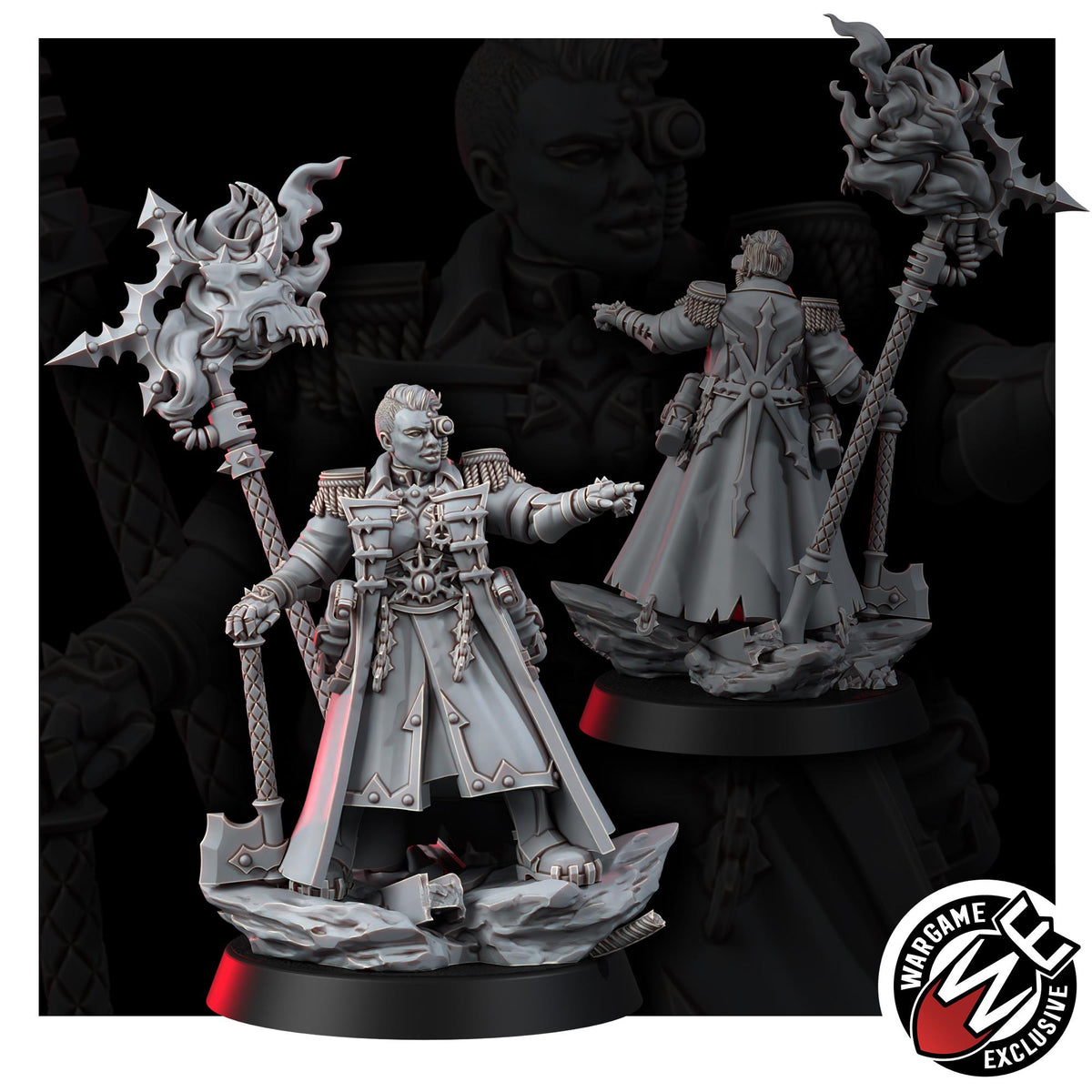 Chaos Renegades Lord Regent Ungvarra Kred – Chaos Proxy, Wargame Exclusive – 3D printed 16K resin miniature – photo 5 of 7